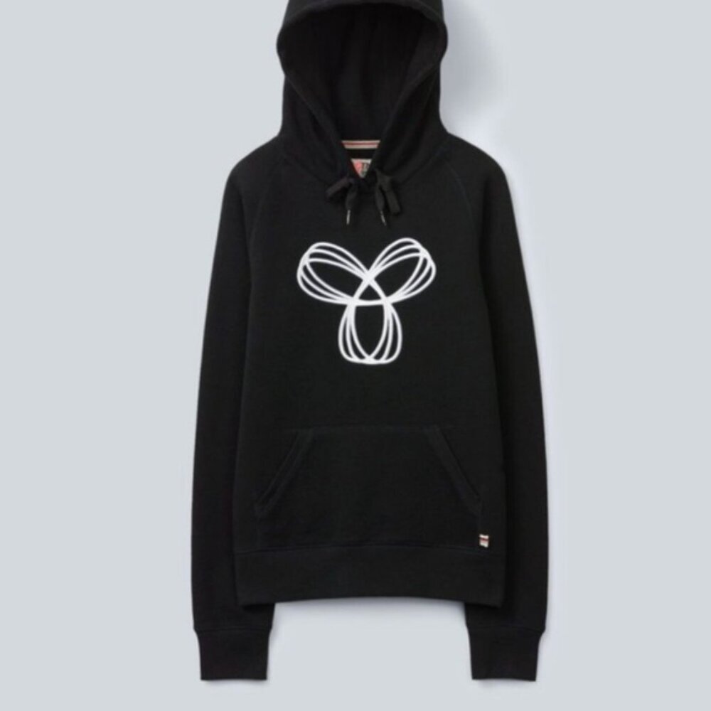 Aritzia TNA Baltic Cotton Hoodie Logo Pocket Sweatshirt Cozy Soft Top Sweater L - Picture 2 of 16